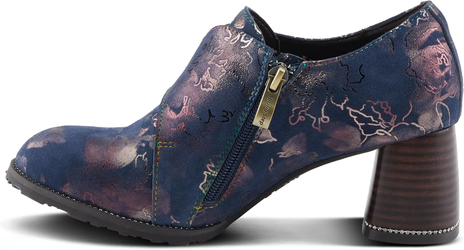 Spring Step L'Artiste Maisiana Women's Metallic Shooties - Glistening Suede, Glamorous Shine, Versatile Shoes