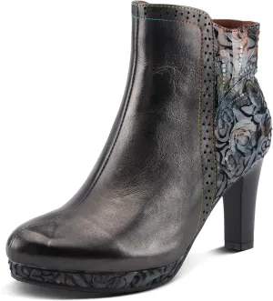 Spring Step L'Artiste Marleigh Women's Metallic Bootie - Glittering Accents, Iridescent Patterns, Enchanting Ankle Boots