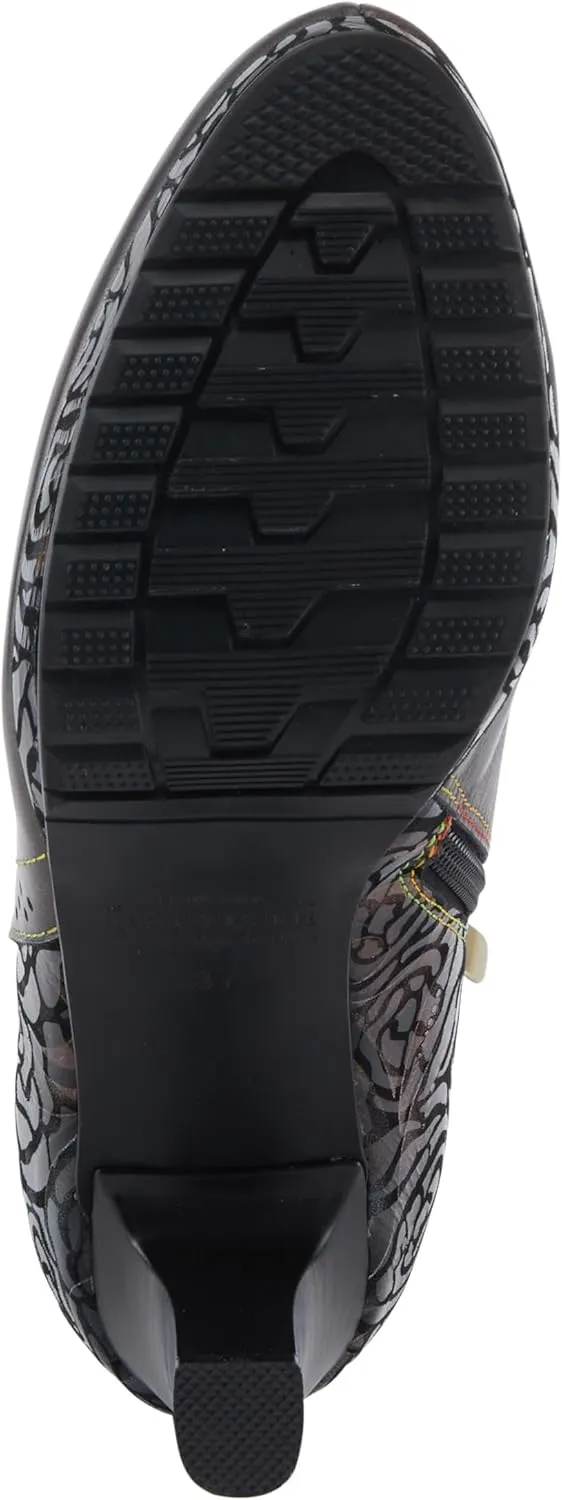 Spring Step L'Artiste Marleigh Women's Metallic Bootie - Glittering Accents, Iridescent Patterns, Enchanting Ankle Boots