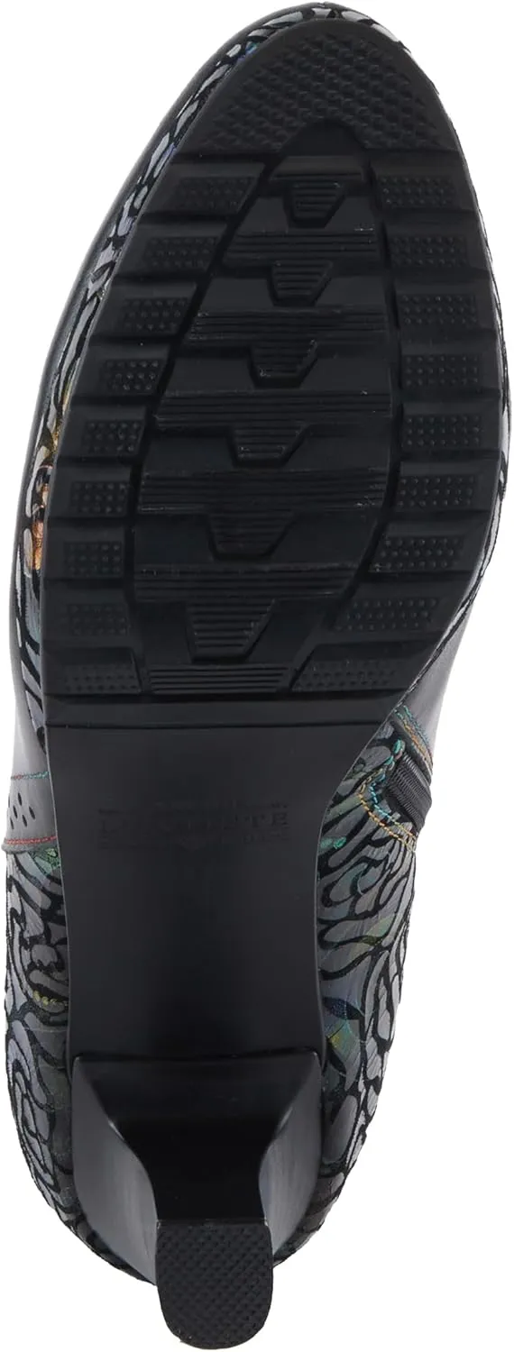 Spring Step L'Artiste Marleigh Women's Metallic Bootie - Glittering Accents, Iridescent Patterns, Enchanting Ankle Boots