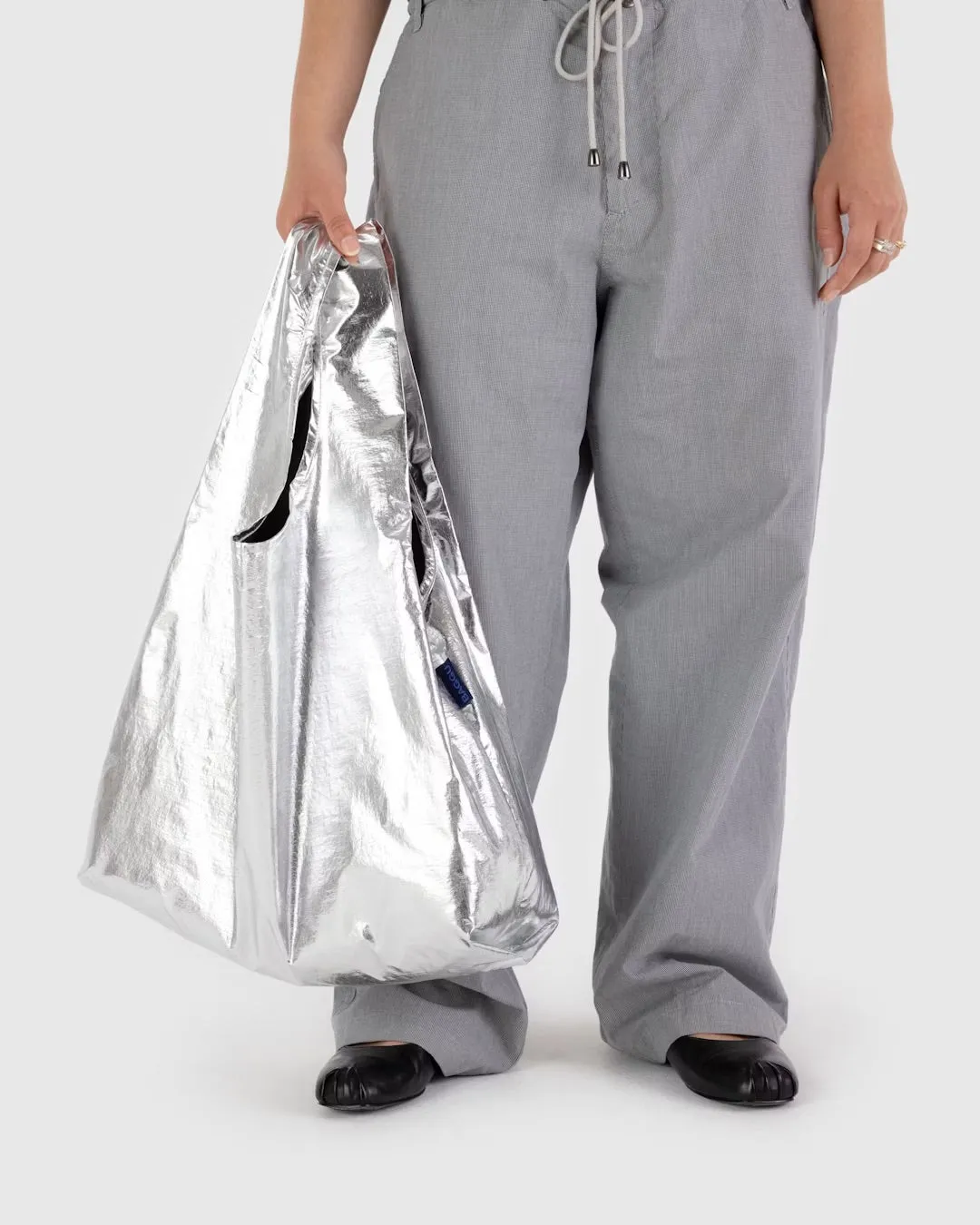 Standard Baggu - Metallic Silver