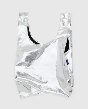 Standard Baggu: Silver Metallic