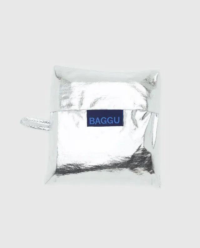 Standard Baggu: Silver Metallic