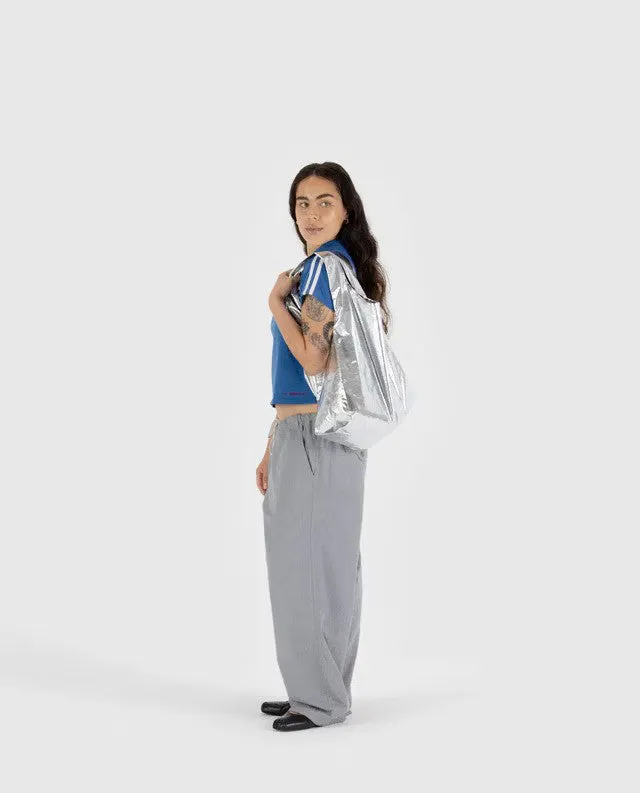 Standard Baggu: Silver Metallic
