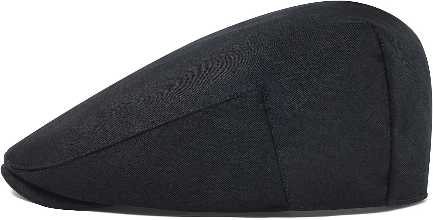 STARANCE Men's Cotton Ivy Gatsby Newsboy Hat Summer Driving Scally Cap Thin