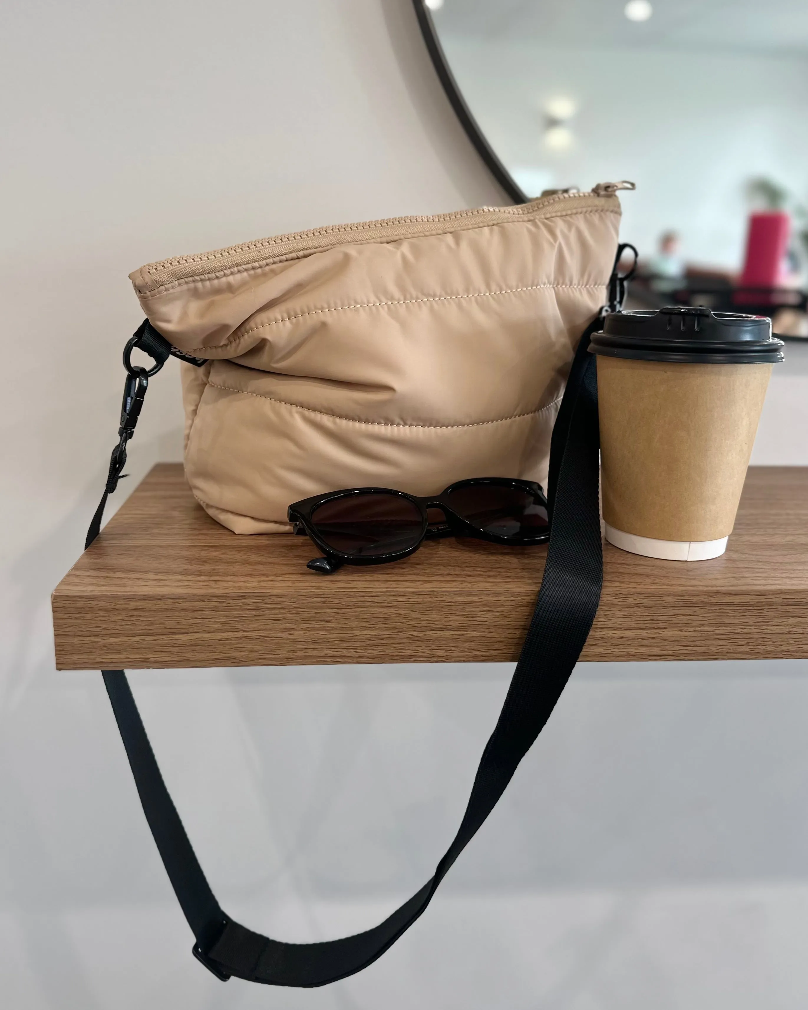 Stash Base Crossbody Bag (Sand)