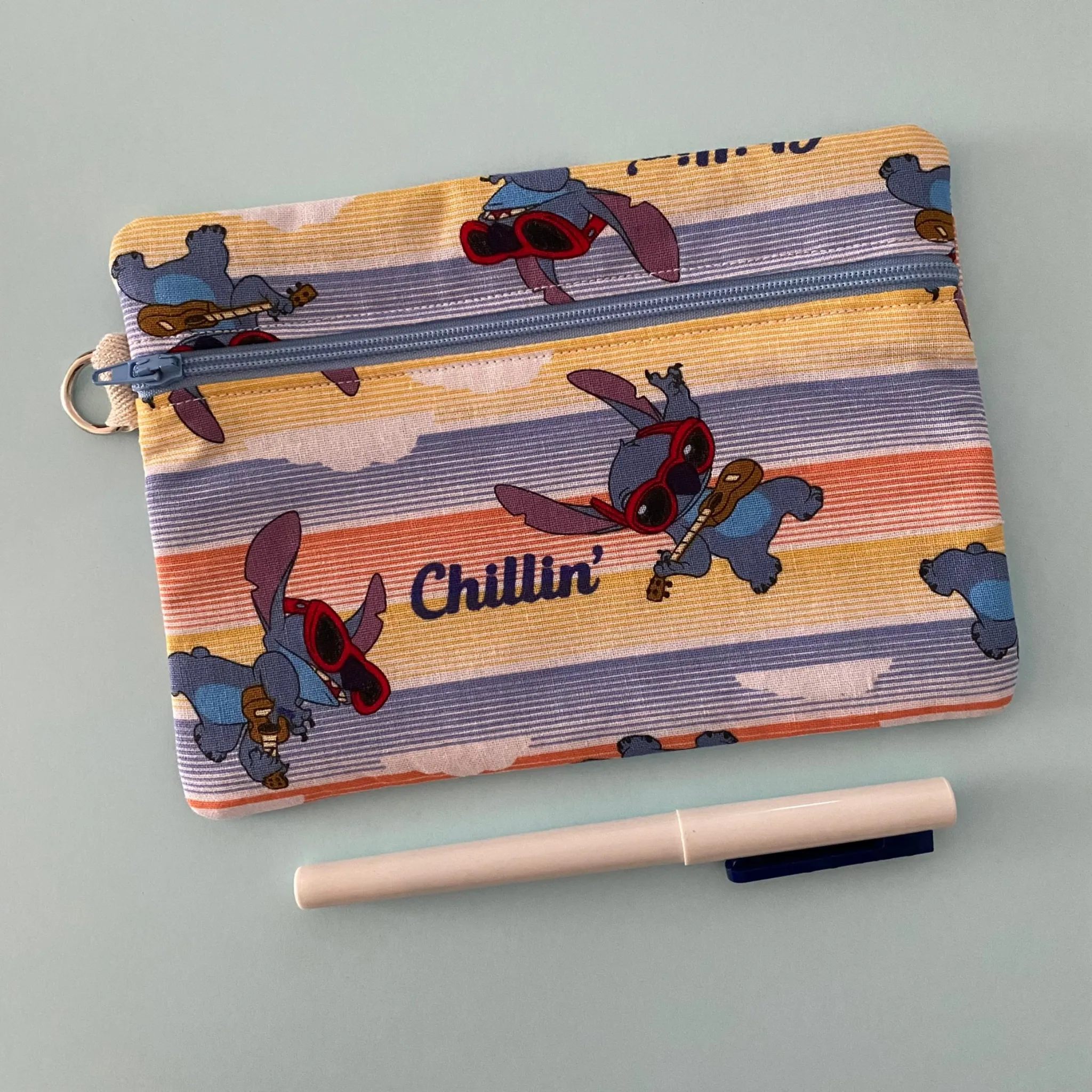 Stitch Chillin Medium Zipper Pouch