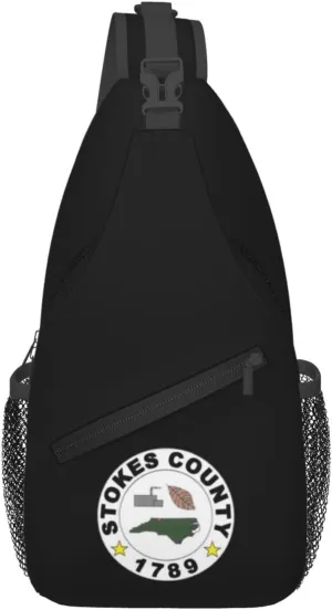 Stokes County Seal Crossbody Bags For Women Men Chest Backpack Gym Shoulder Bag Travel Outdoor Sports Casual Crossbody Bags