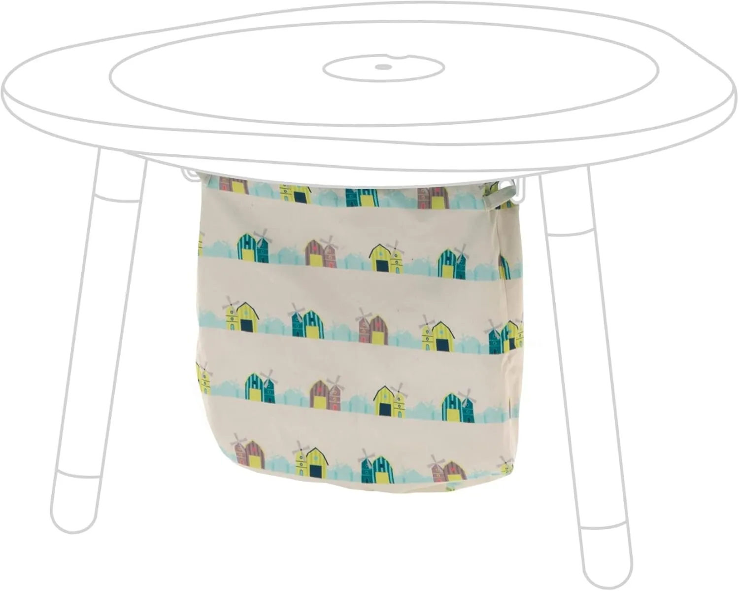 Stokke MuTable Cotton Bag, Windmills - Toy Storage Bag for Small to Medium-Sized Toys - Made of Soft Cotton - Lightweight, Easy to Carry