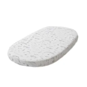Stokke Sleepi Fitted Sheet by Pehr V3, Life Aquatic - Not Compatible with Bed Mattress Made Before August 2022-100% Cotton