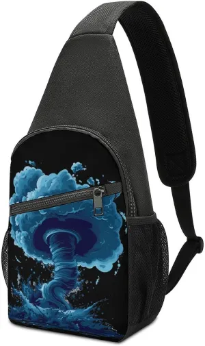 Storm Tornado Twister Hurricane Crossbody Bags for Women Men Sling Bag Bakpack Shoulder Bag Travel Hiking Daypack