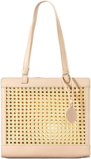 Straw Beach Bag for Women Summer Woven Rattan Tote Bag Straw Purses and Handbags for Vacation with Pendant