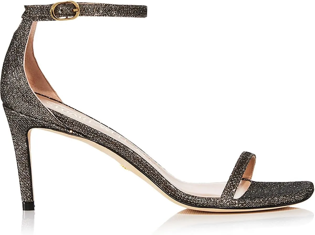 Stuart Weitzman Womens Metallic Adjustable Heels