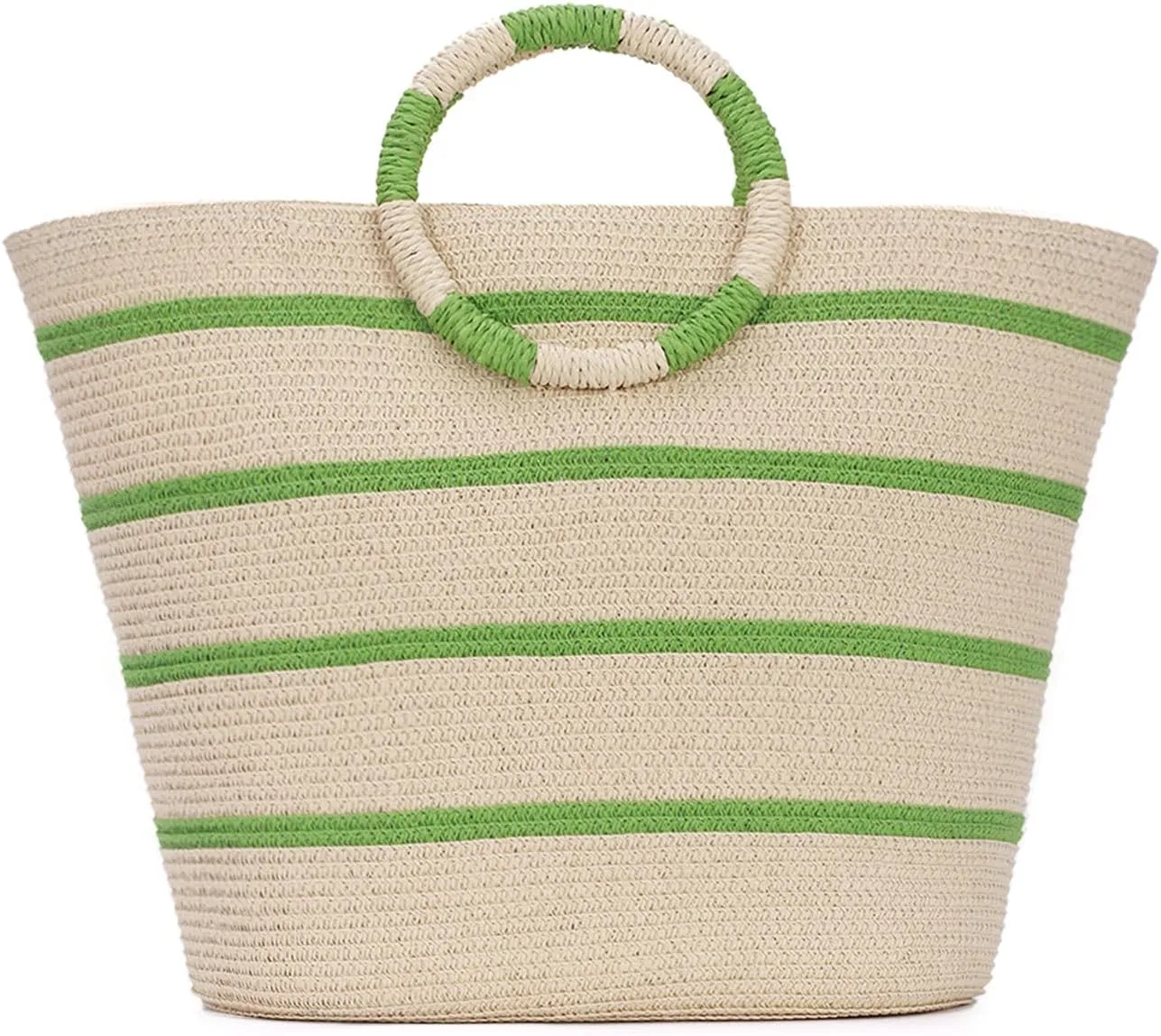 SUKUTU Large Straw Tote Bag for Women Rattan Woven Handbag Summer Beach Vacation Bag Crochet Tote