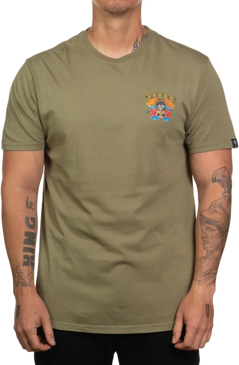 Sullen Men's Tiki Cholo Choloha Series Tattoo Lifestyle Artist Graphic Premium Short Sleeve Tee