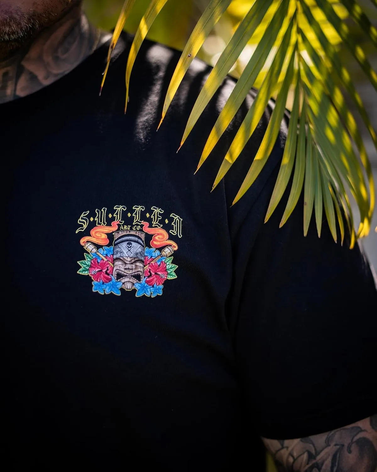 Sullen Men's Tiki Cholo Choloha Series Tattoo Lifestyle Artist Graphic Premium Short Sleeve Tee