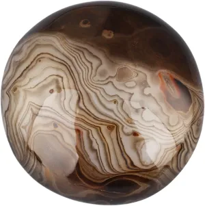 SUNYIK Natural Banded Agate Palm Stones Worry Pocket Stone, Polished Irregular Shaped Sphere Decortarion 1.5“-2”