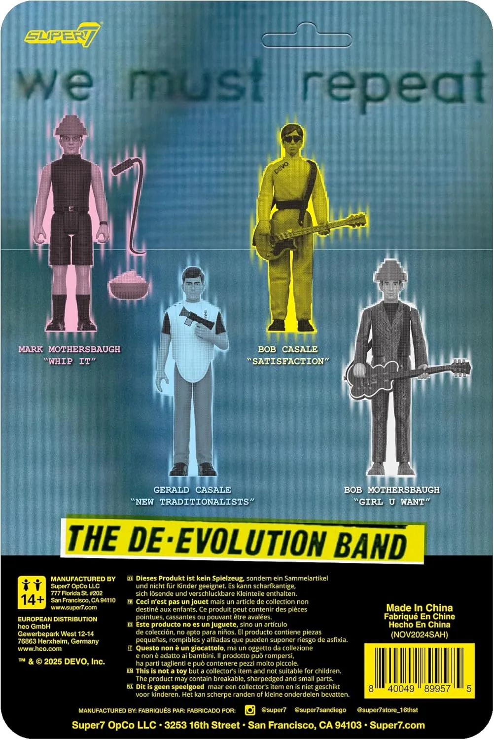 Super7 Devo Reaction Figures Wave 05 - Booji Boy Action Figure