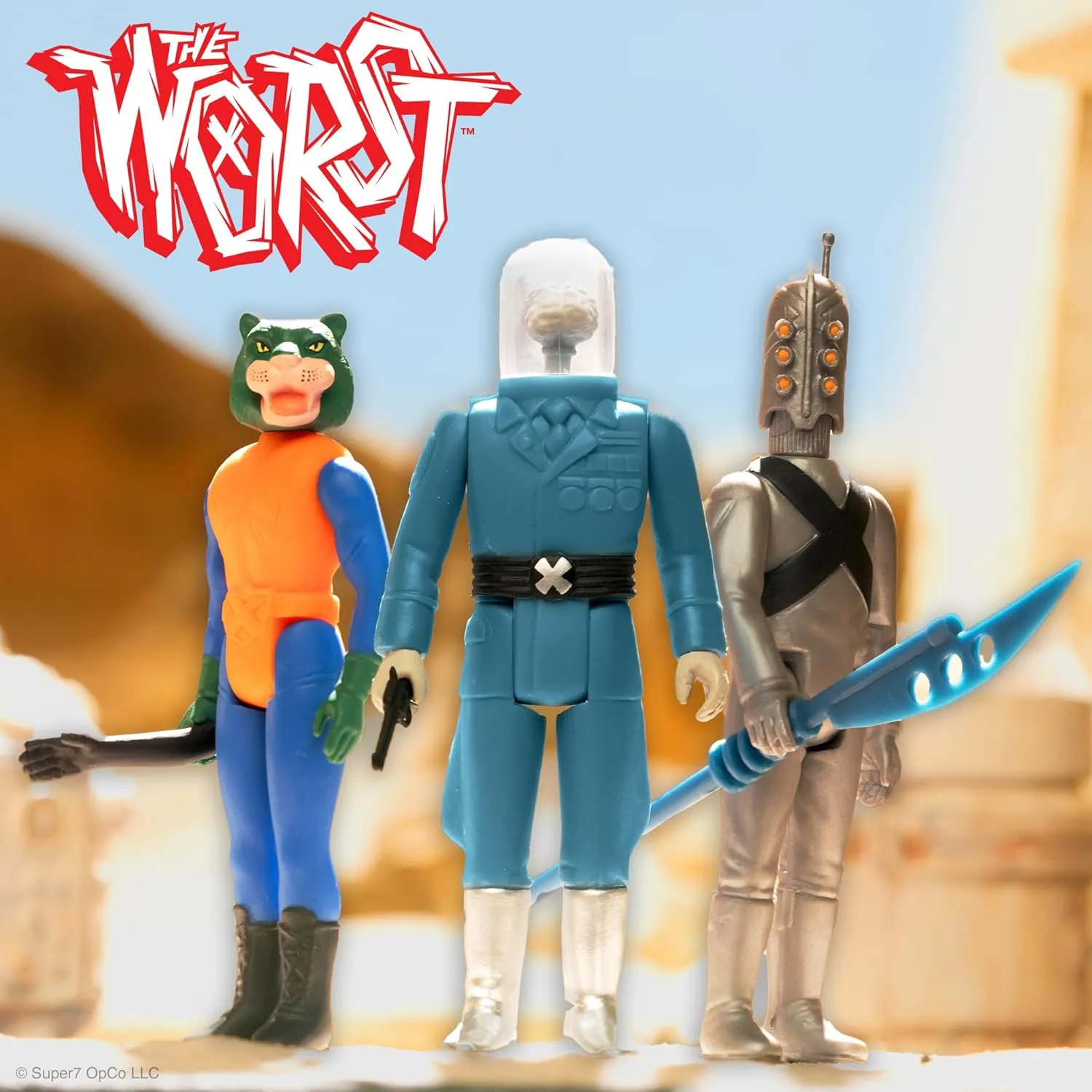 Super7 The Worst Cortex Commander (Scum Squad) - 3.75" The Worst Action Figure with Accessory Collectibles and Retro Toys