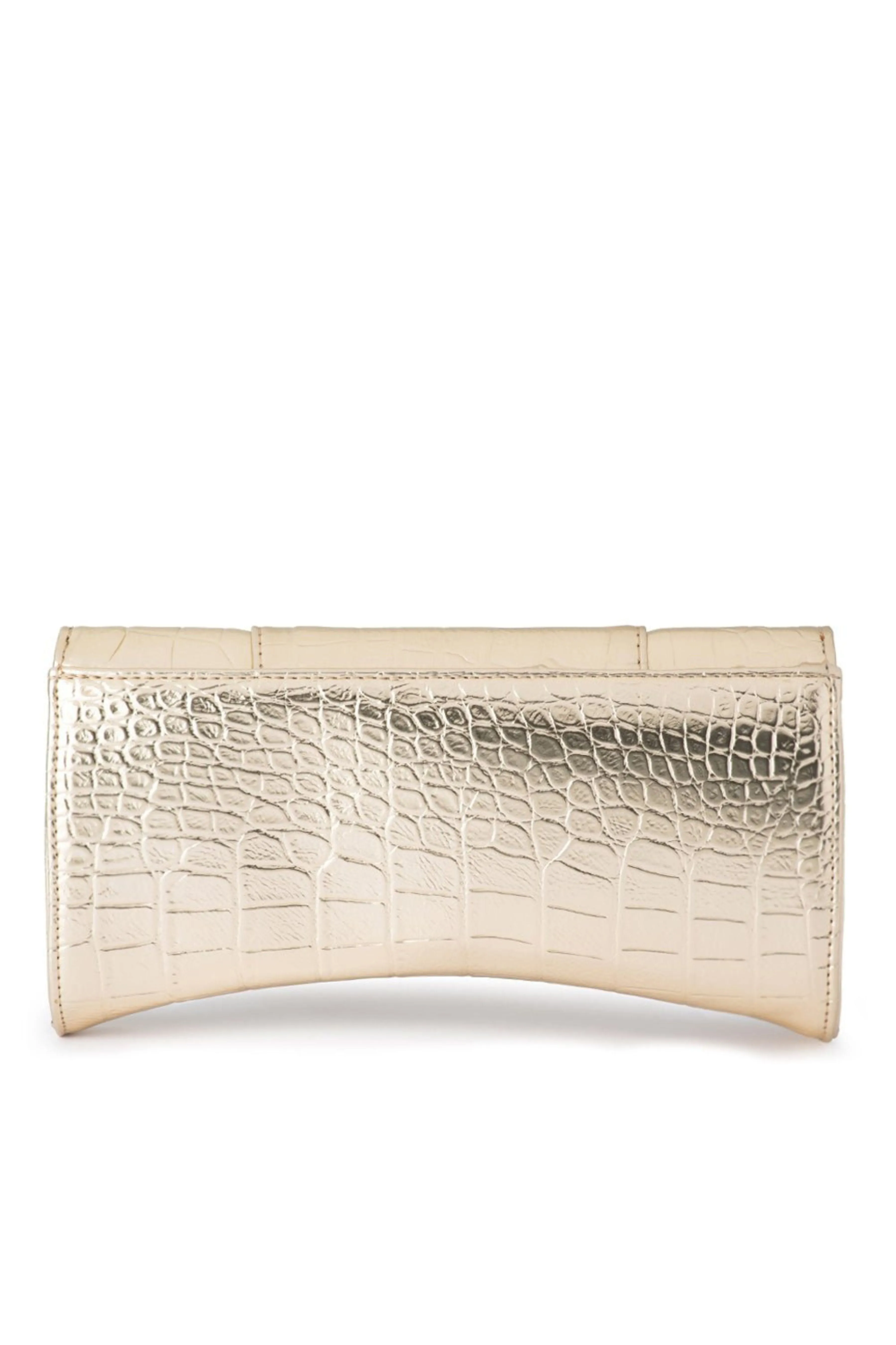 Tash Curved Clutch - Gold