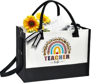Teacher Appreciation Gifts, Teacher Gifts for Women Friend Sister, Tote Bags for Women Thank You Graduation Retired Appreciation Present