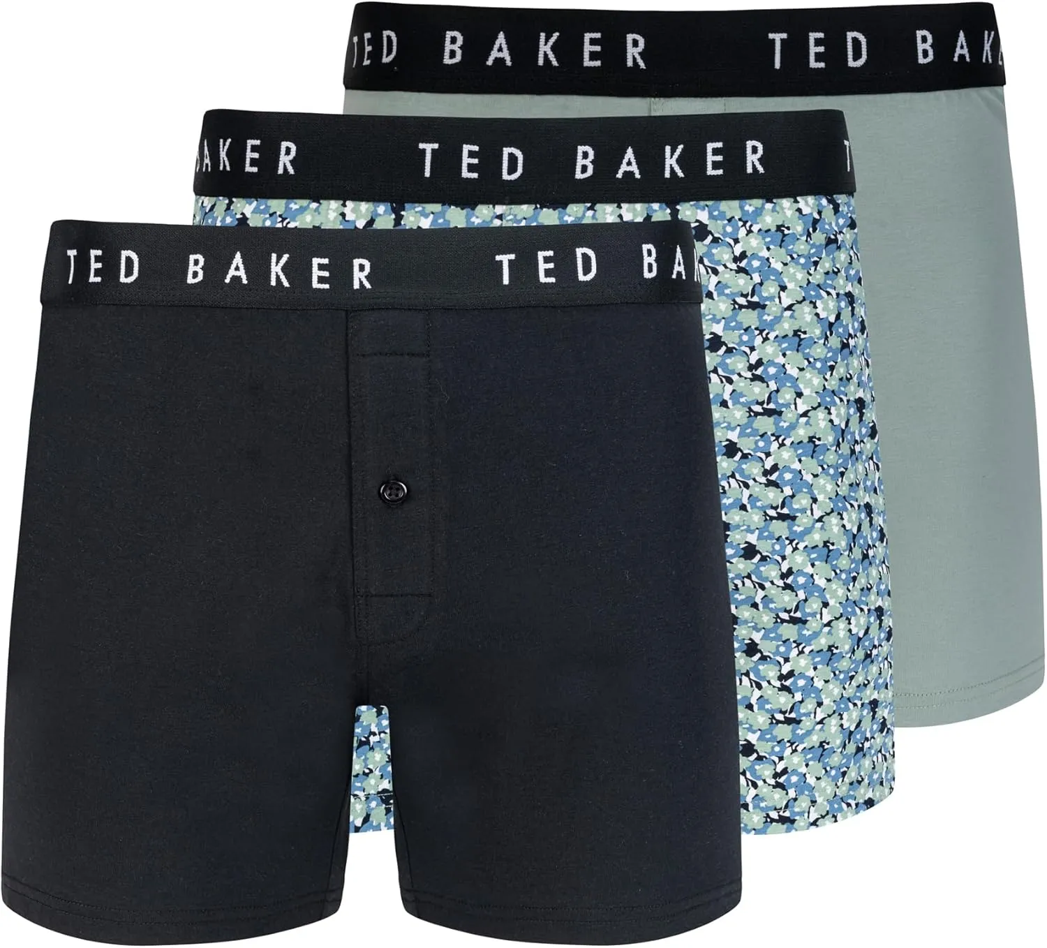 Ted Baker Men's 3 Pack Cotton Knit Boxer Briefs