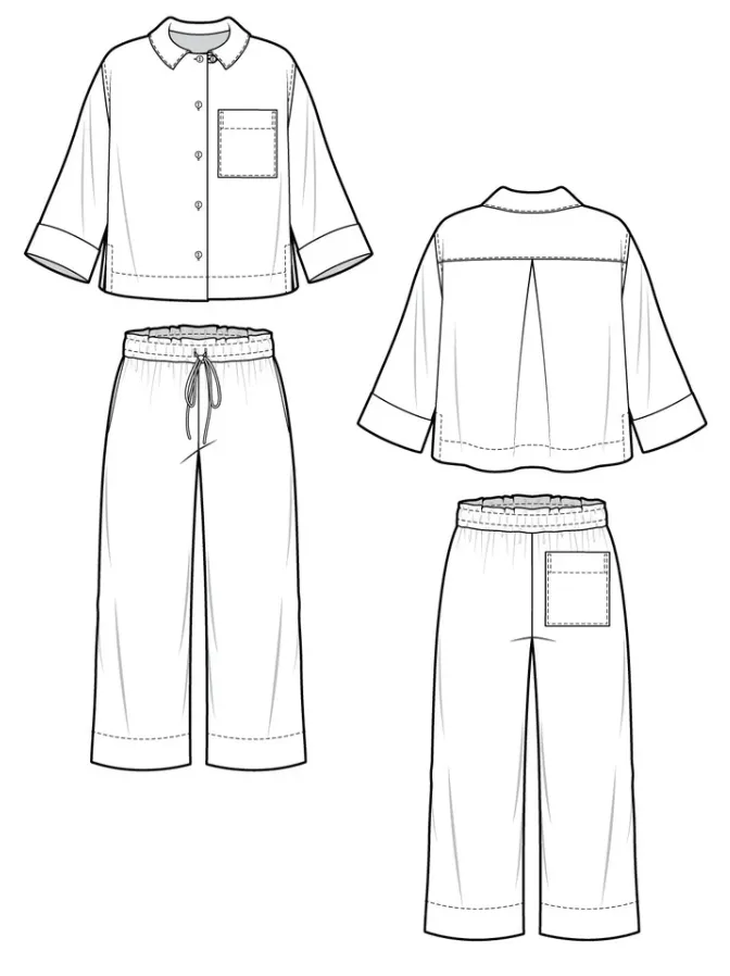 The Fran Pyjama Pattern by Closet Core