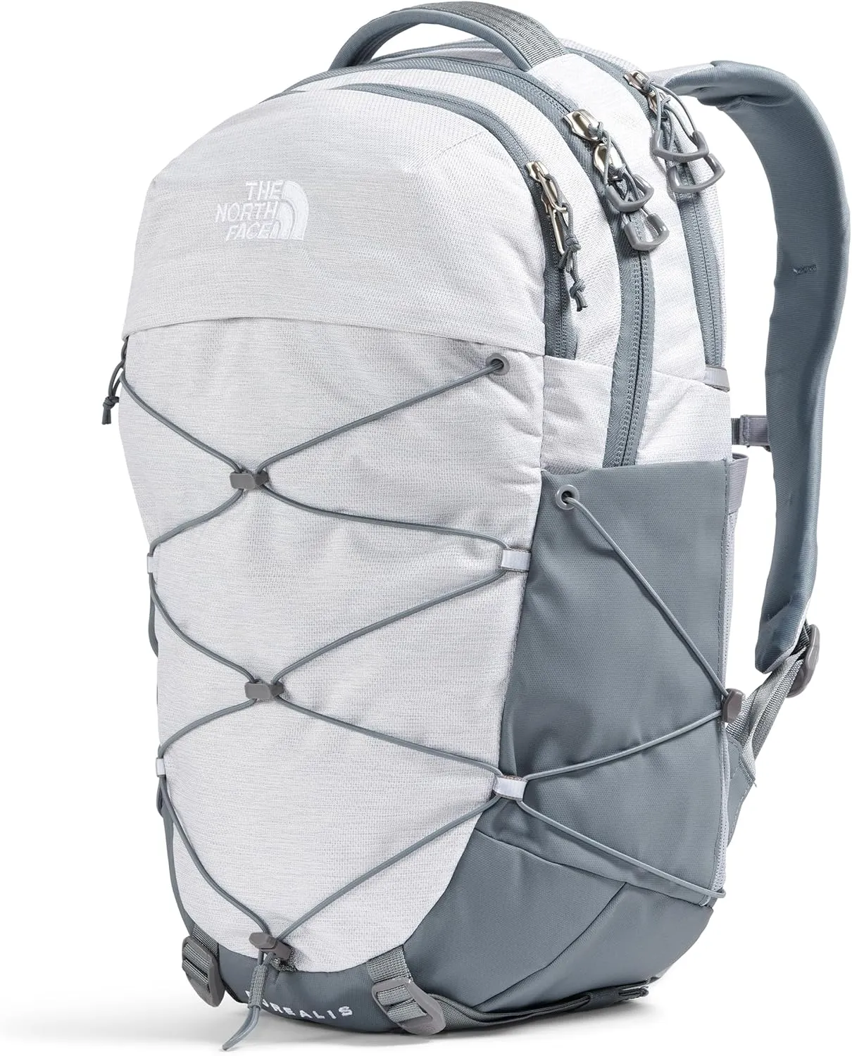 THE NORTH FACE Women's Borealis Commuter Laptop Backpack, TNF White Metallic Mélange/Mid Grey-NPF, One Size