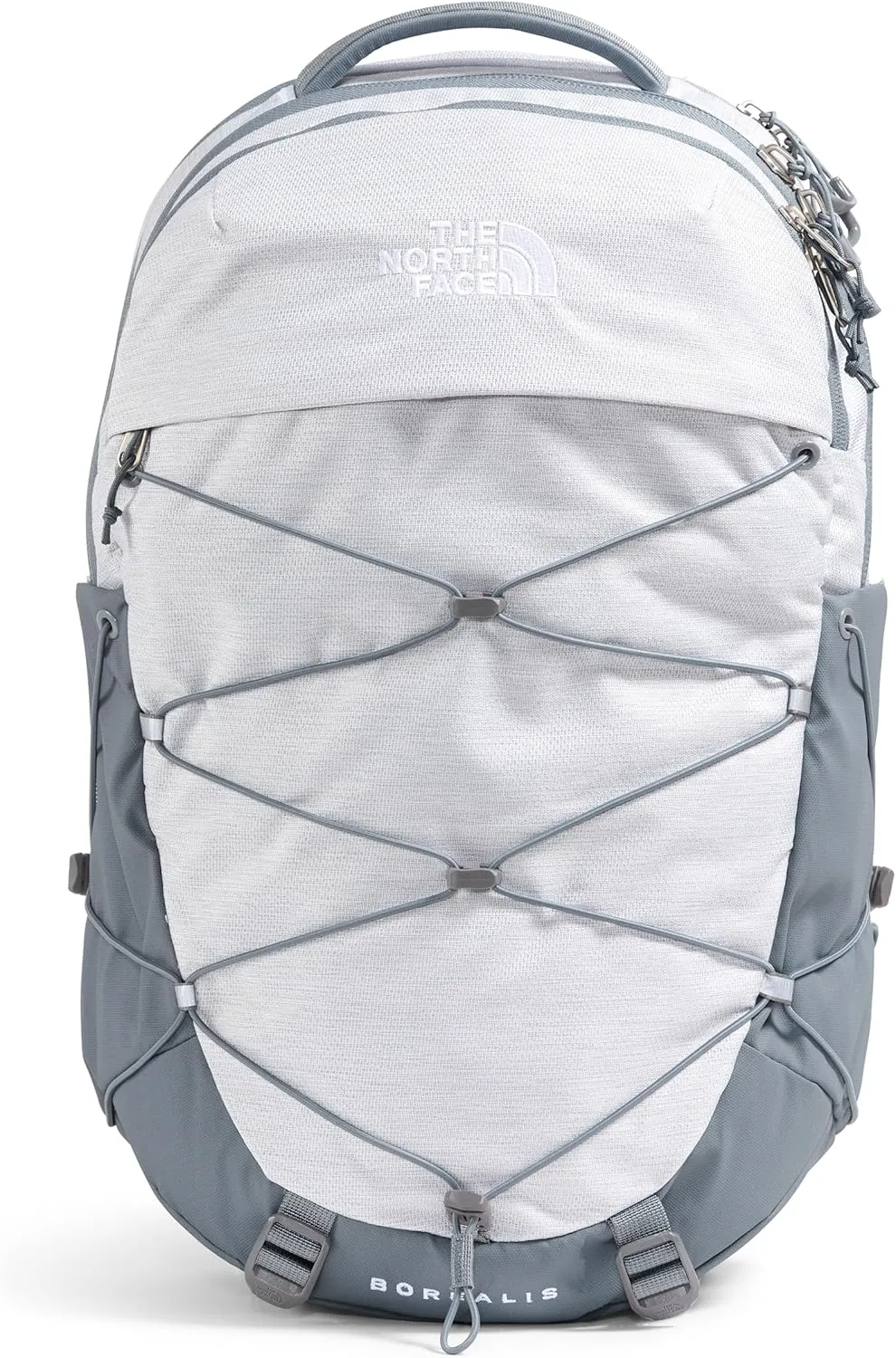 THE NORTH FACE Women's Borealis Commuter Laptop Backpack, TNF White Metallic Mélange/Mid Grey-NPF, One Size