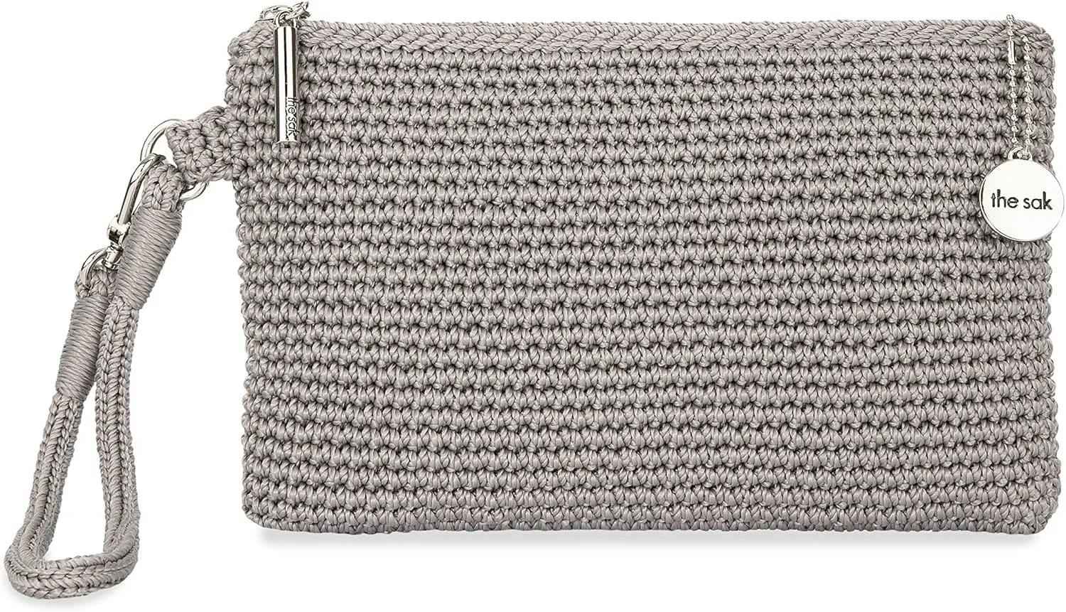 The Sak Vita Wristlet Purse - Small Hand Crochet Women's Clutch for Everyday & Travel - Mini Handbag With Card Slots & Zipper