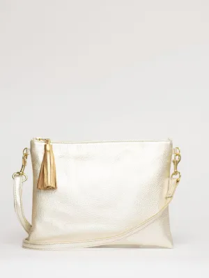 The Sconset Clutch   Crossbody Bag | Champagne