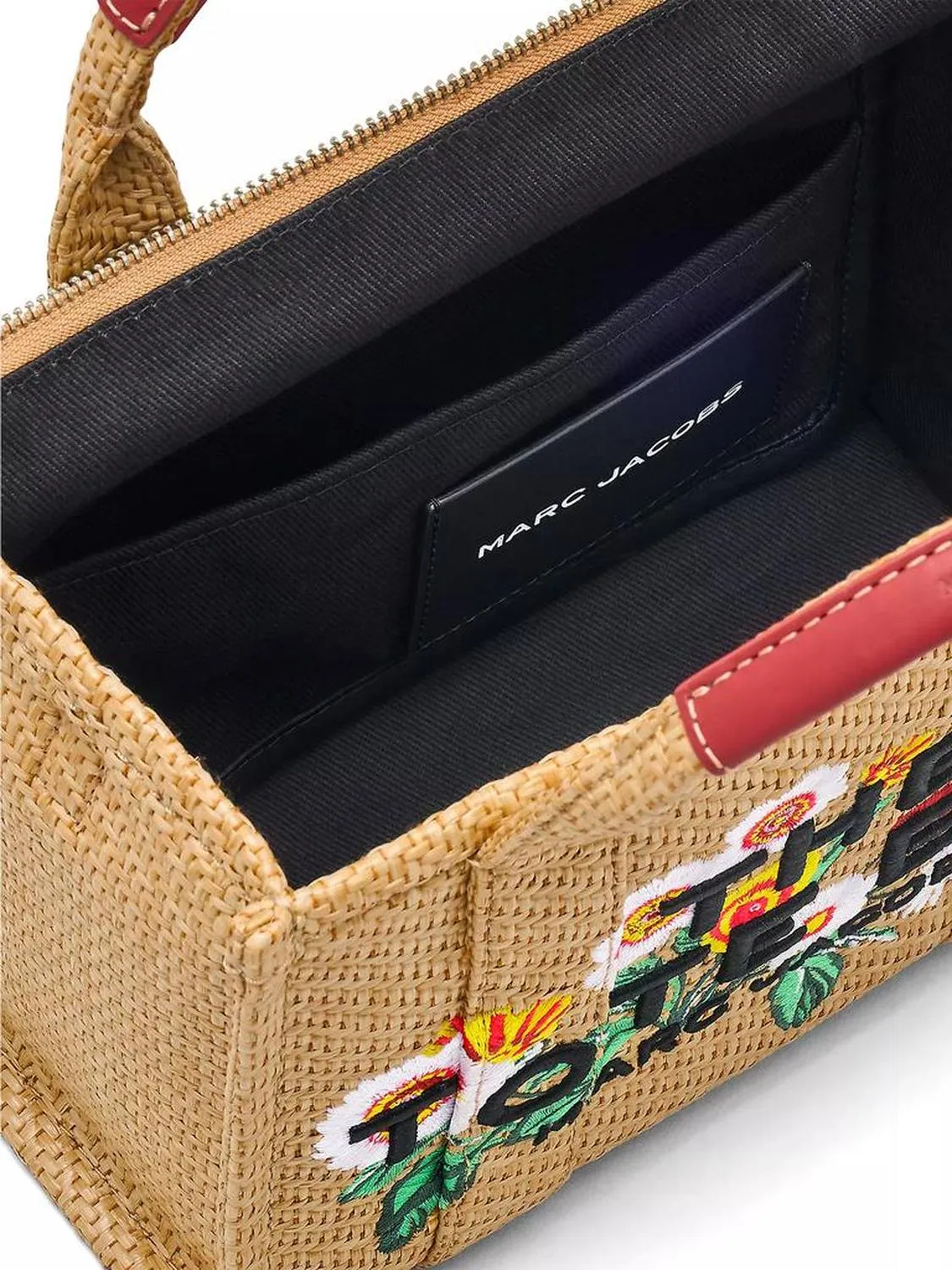 The Small Woven Daisy Tote Bag