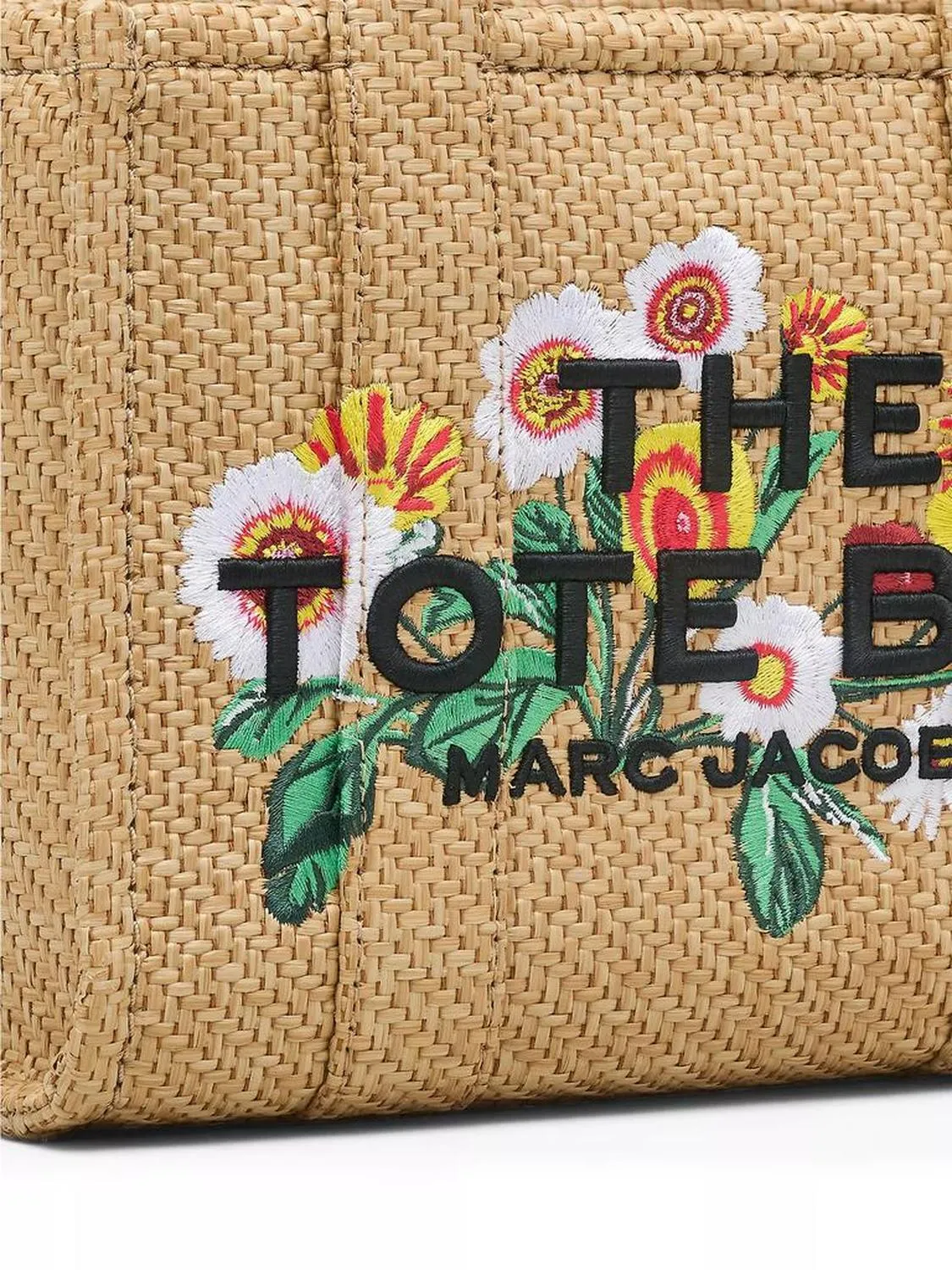 The Small Woven Daisy Tote Bag