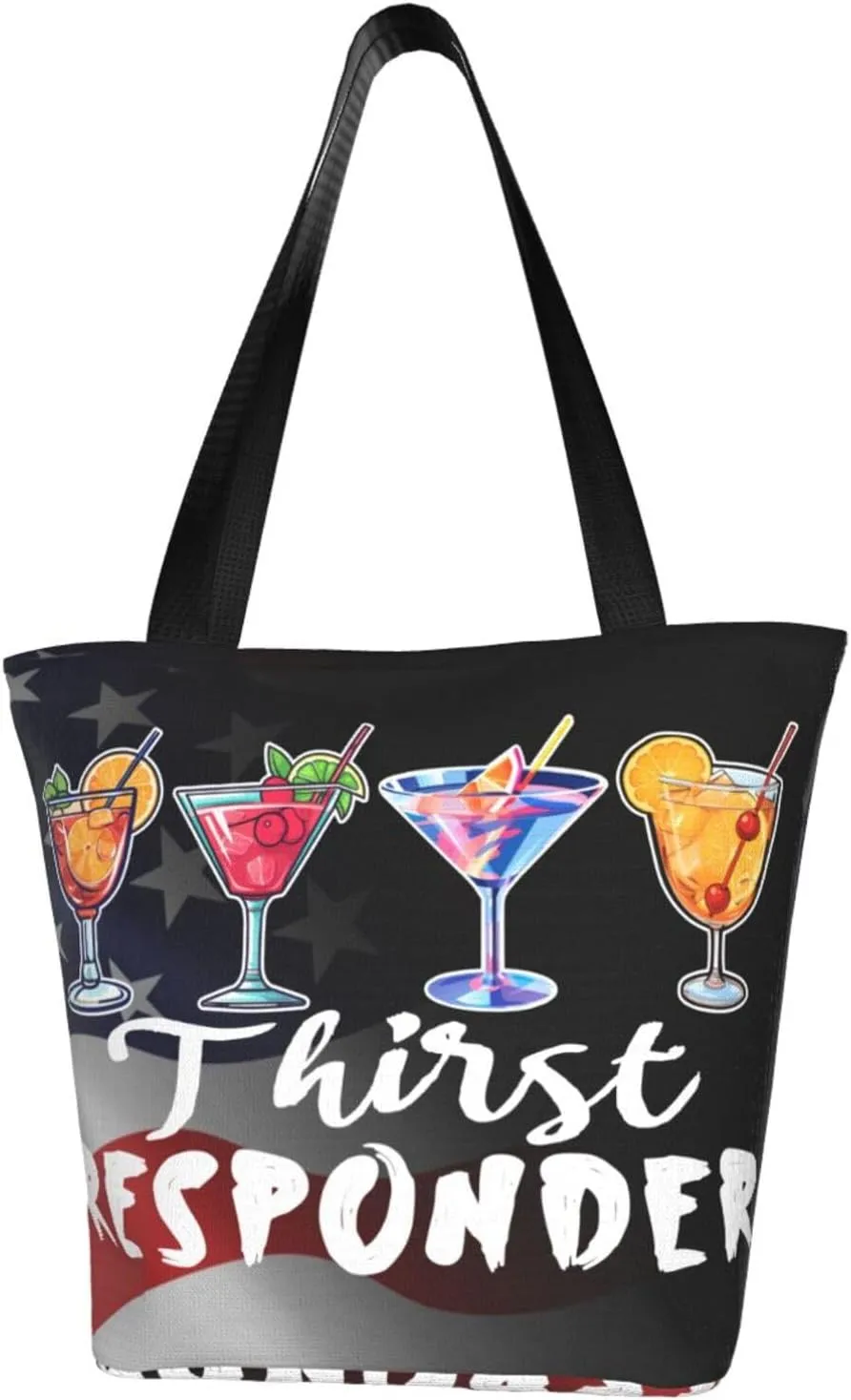 Thirst Response Funny Bartender Mixologists Fashion Shoulder Bag Large Capacity For Man Or Woman