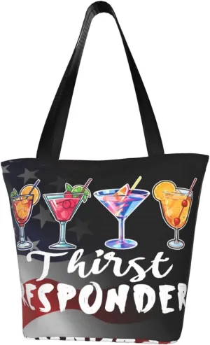 Thirst Response Funny Bartender Mixologists Fashion Shoulder Bag Large Capacity For Man Or Woman