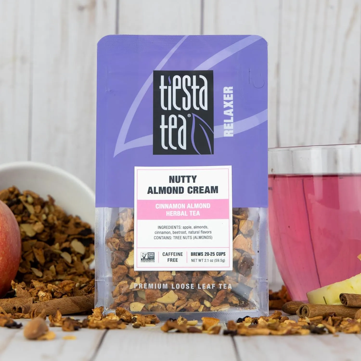 Tiesta Tea - Herbal Tea Gift Box | Loose Leaf | Medium to Non-Caffeinated Variety Pack | Make Hot & Iced | 3 Pouches of Assorted Blends with Herbal, White & Fruit Bags