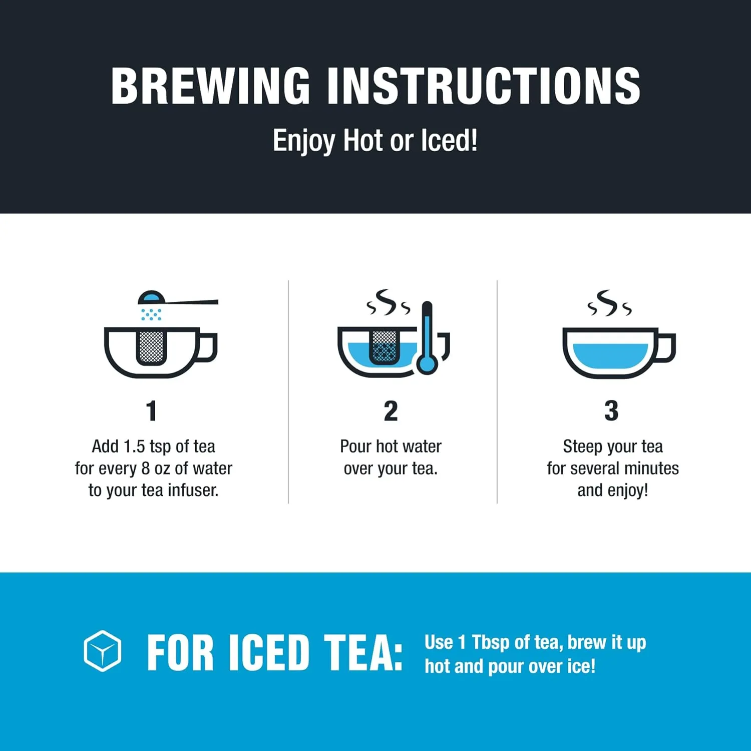 Tiesta Tea - Herbal Tea Gift Box | Loose Leaf | Medium to Non-Caffeinated Variety Pack | Make Hot & Iced | 3 Pouches of Assorted Blends with Herbal, White & Fruit Bags