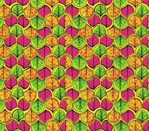 Timeless Treasures African Sunset Multi Leaf Geo Patterns Cotton Fabric by The Yard CM2047-MULTI