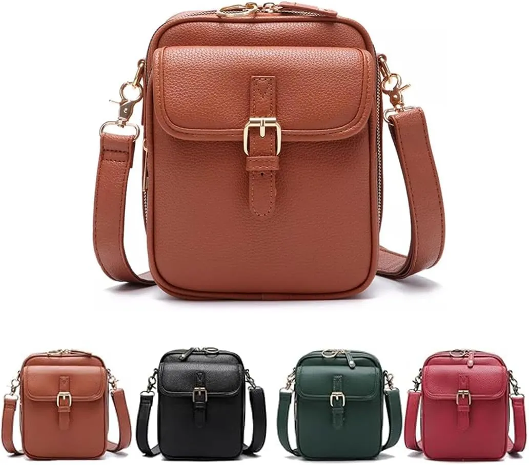 Tojoyride Crossbody Bags For Women,Vintage Large Capacity With Compartments Fashion Daily Travel Shoulder Bag