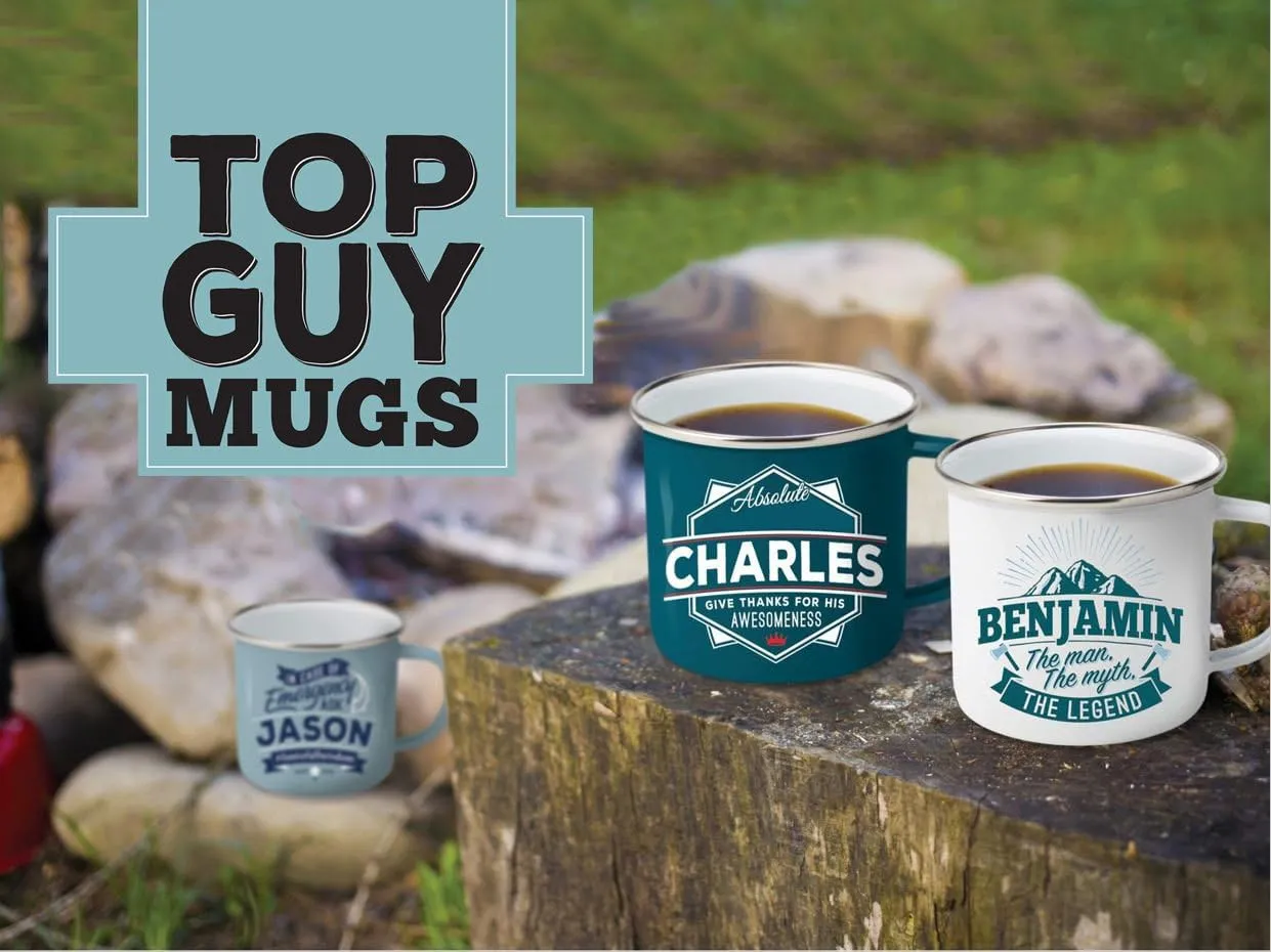 Top Guy Mugs Andrew Coffee Mugs, Large (Pack of 1), Multicolor