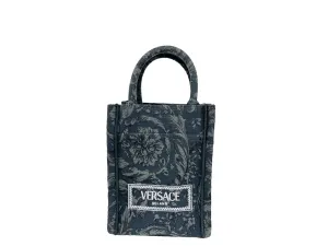 Top Tote Athena Mini Crossbody Impressive variety High-efficiency Barocco Black Bag Versace Handle