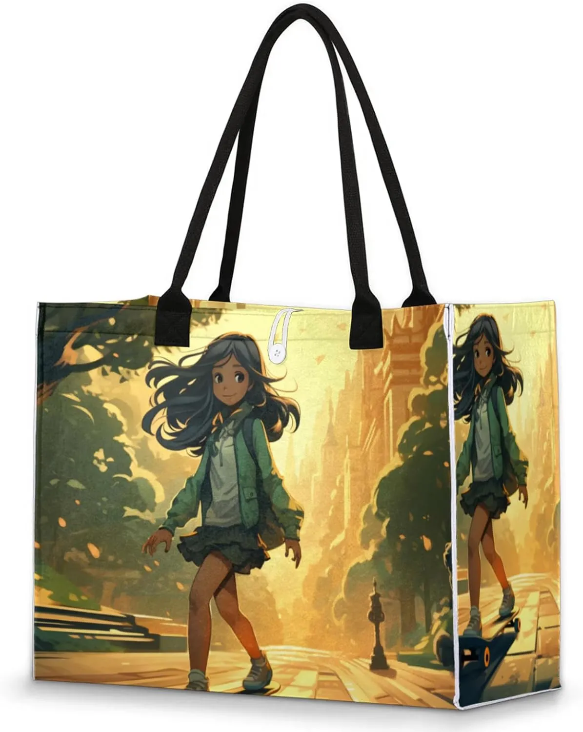 Tote Bag for Women Reusable Canvas Shoulder Bag