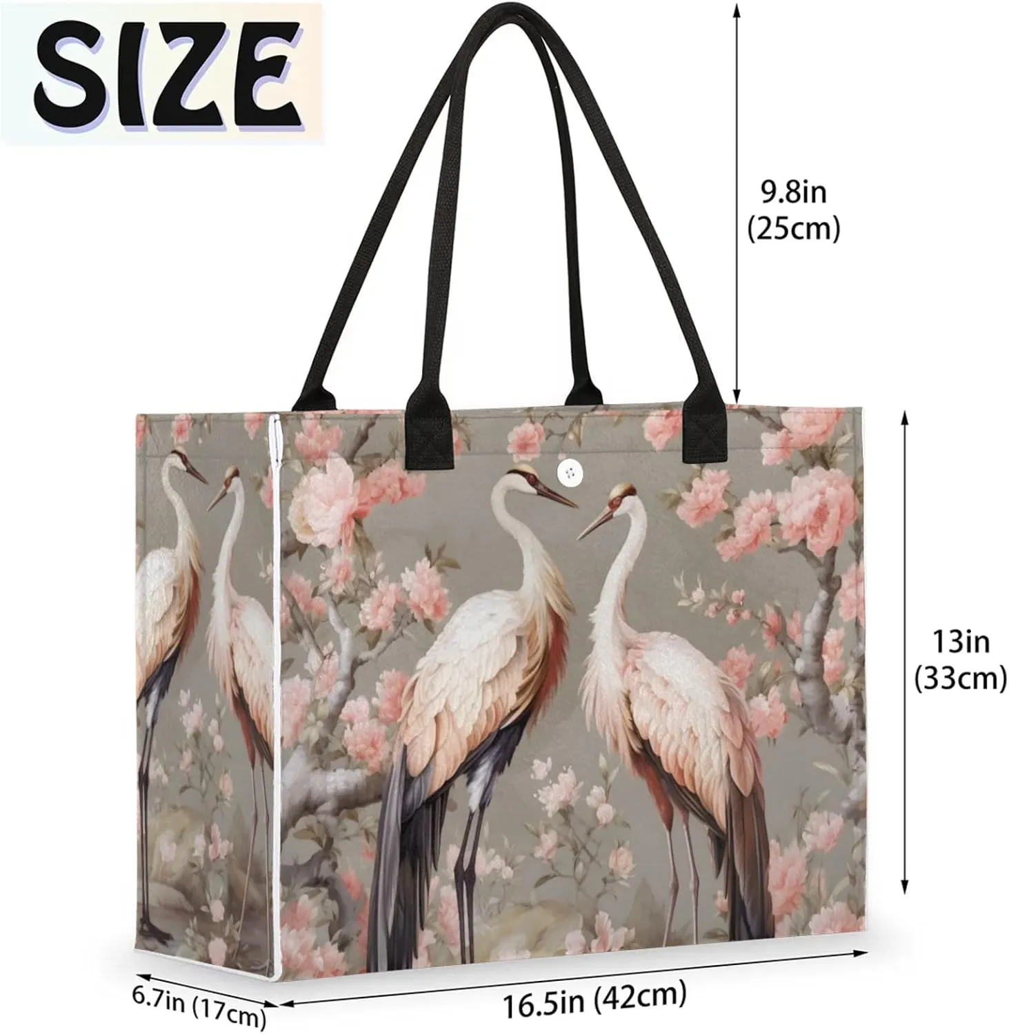 Tote Bag for Women Reusable Canvas Shoulder Bag