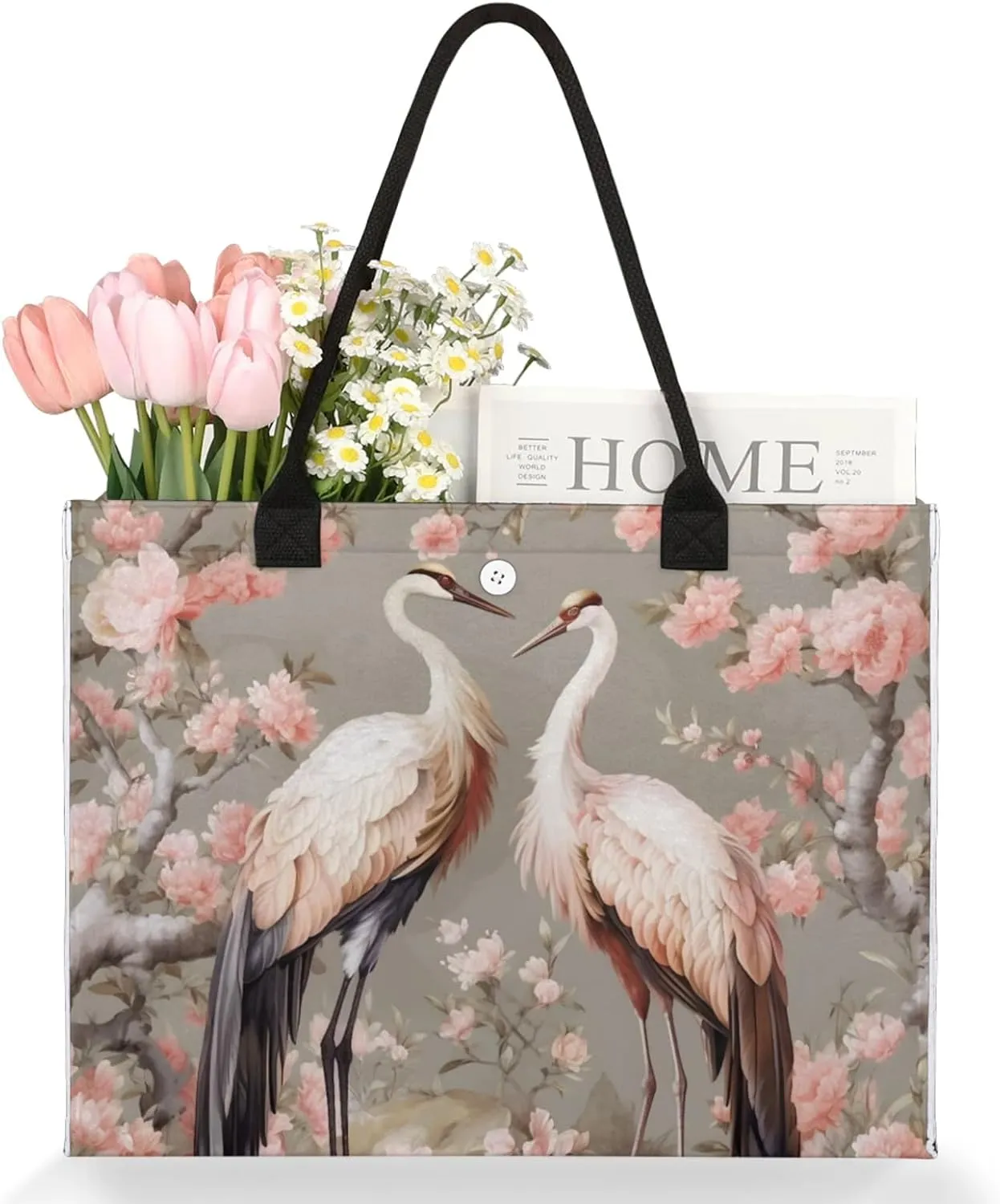 Tote Bag for Women Reusable Canvas Shoulder Bag