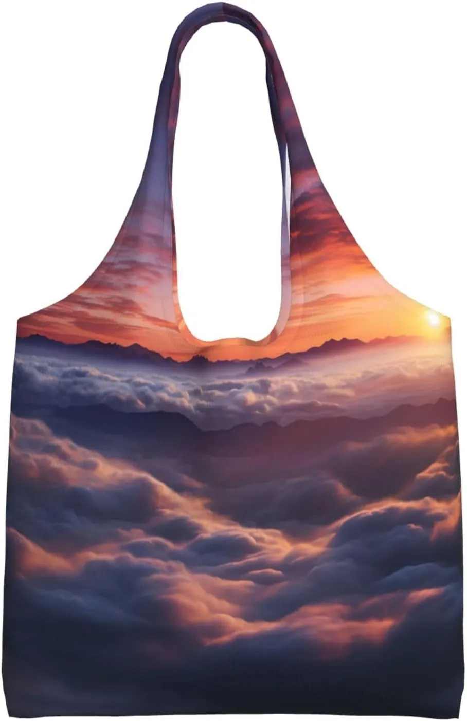 Tote Bag for Women Reusable Grocery Bag Canvas Shopping Bag Universe Starry Stars Handbag Foldable Shoulder Bag
