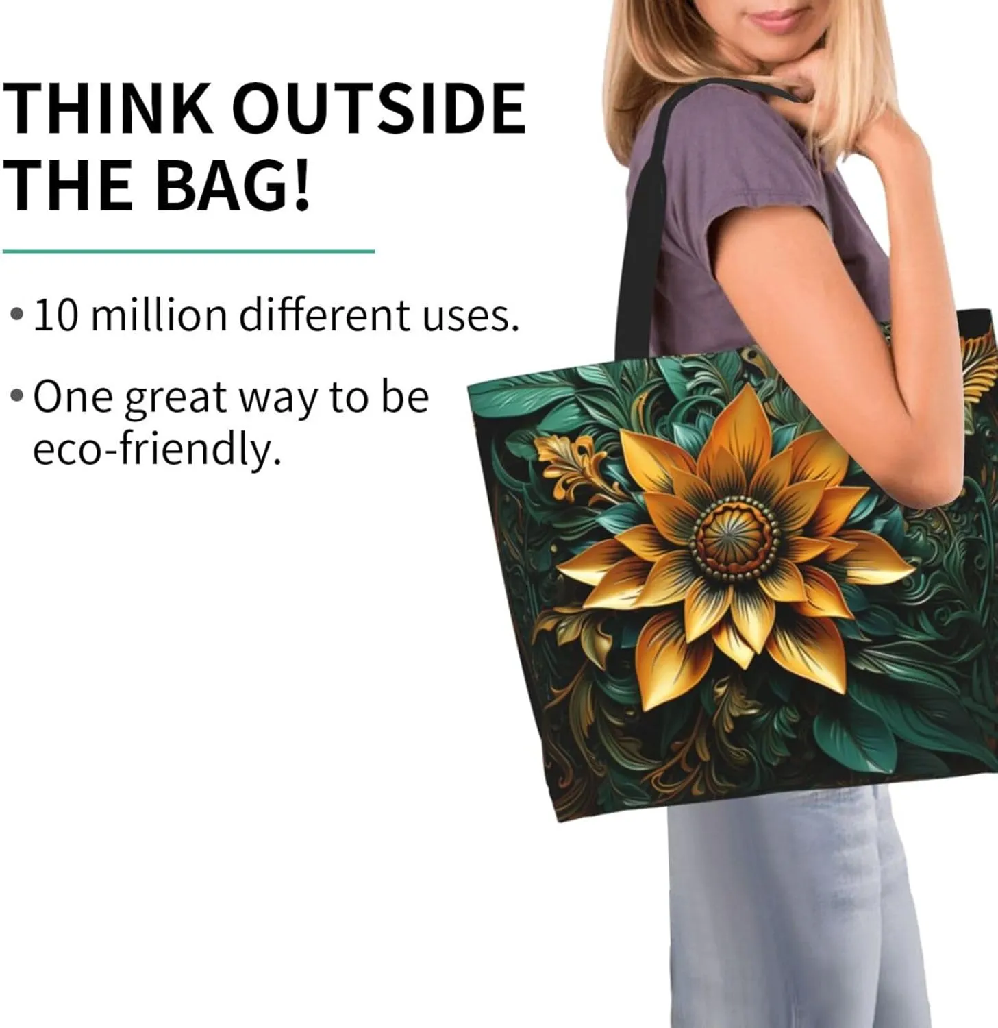 Tote Bag for Women Reusable Grocery Bag Shopping Bag Cats and Dogs Tote Bags Handbag Foldable Shoulder Bag