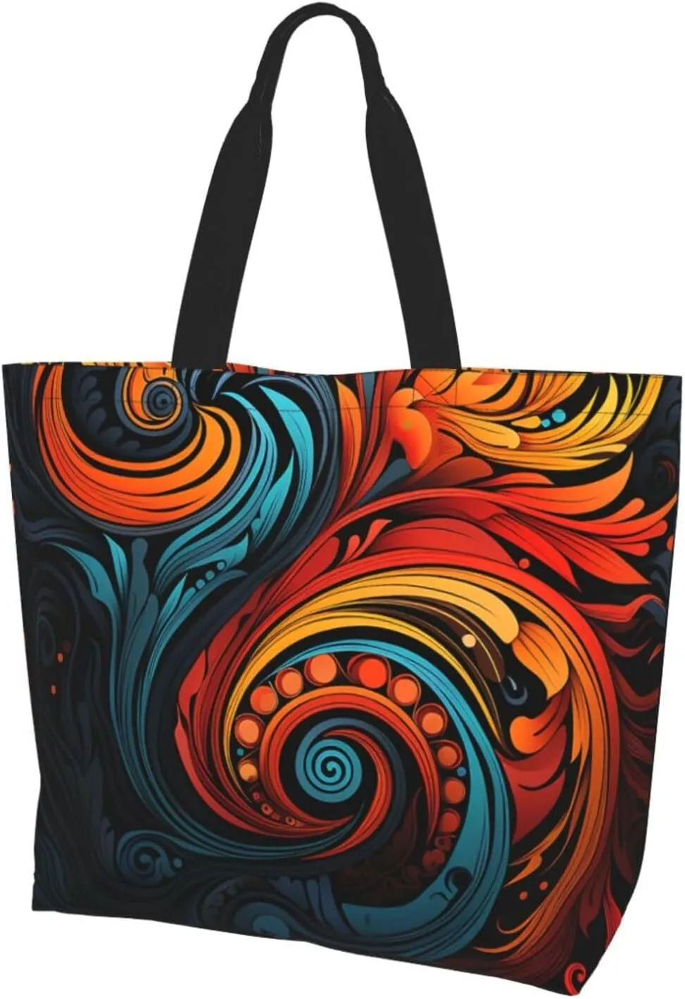 Tote Bag for Women Reusable Grocery Bag Shopping Bag Waves Tote Bags Handbag Foldable Shoulder Bag