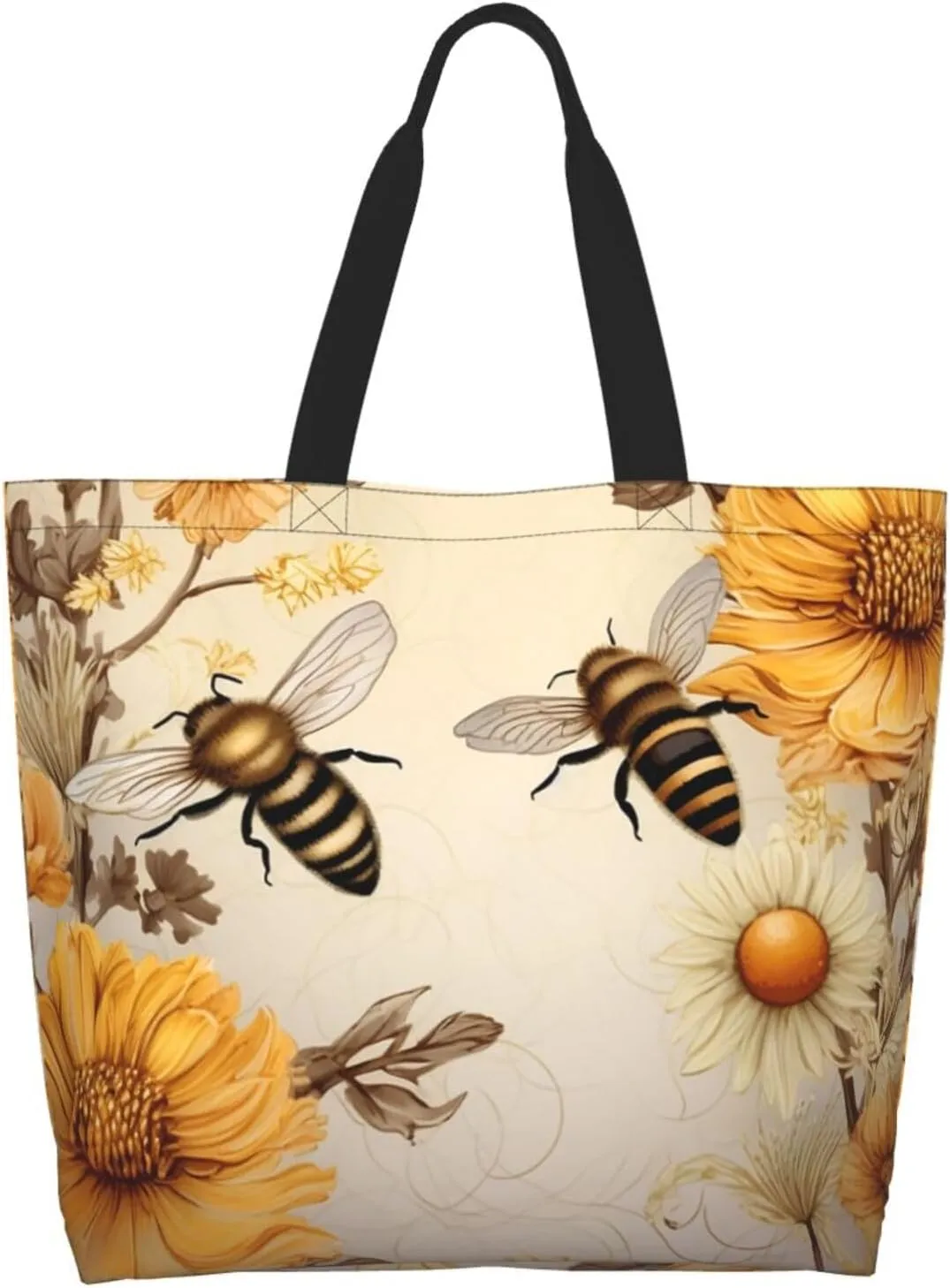 Tote Bag for Women Santa Claus Grocery Bag Foldable Shopping Bags Reusable Large Tote Bag