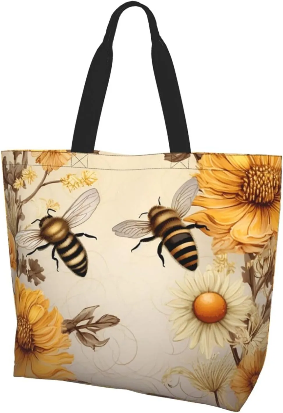 Tote Bag for Women Santa Claus Grocery Bag Foldable Shopping Bags Reusable Large Tote Bag