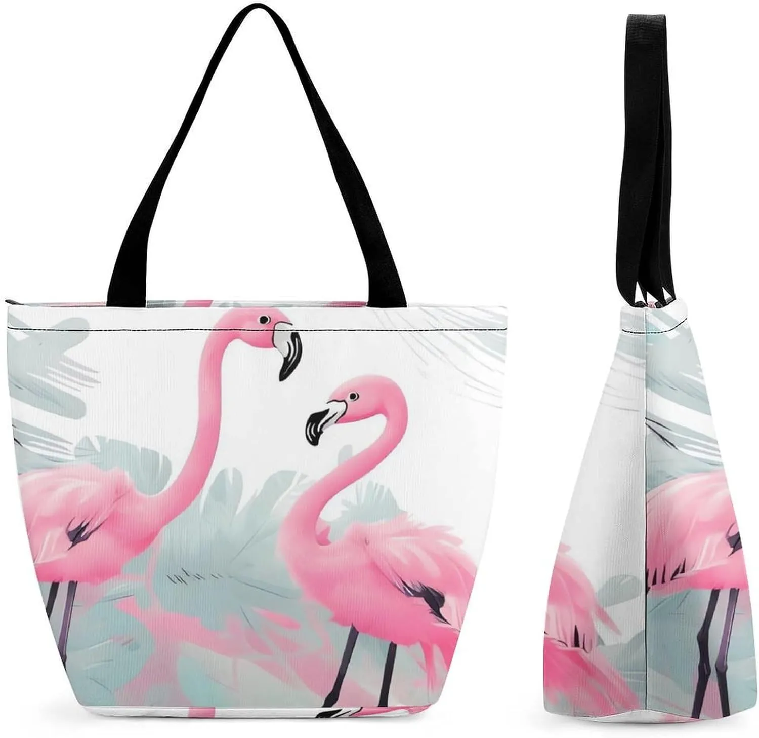 Tote Bag Reusable Grocery Bag Foldable Shopping Bag Extra Large Shoulder Bag Dairy Cow Tote Bag for Travel Work